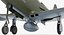 3D american wwii fighter aircraft model