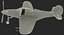 3D american wwii fighter aircraft model