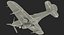 3D american wwii fighter aircraft model