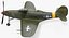 3D american wwii fighter aircraft model
