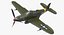 3D american wwii fighter aircraft model