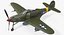 3D american wwii fighter aircraft model