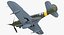 3D american wwii fighter aircraft model