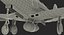 3D american wwii fighter aircraft model