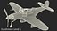 3D american wwii fighter aircraft model