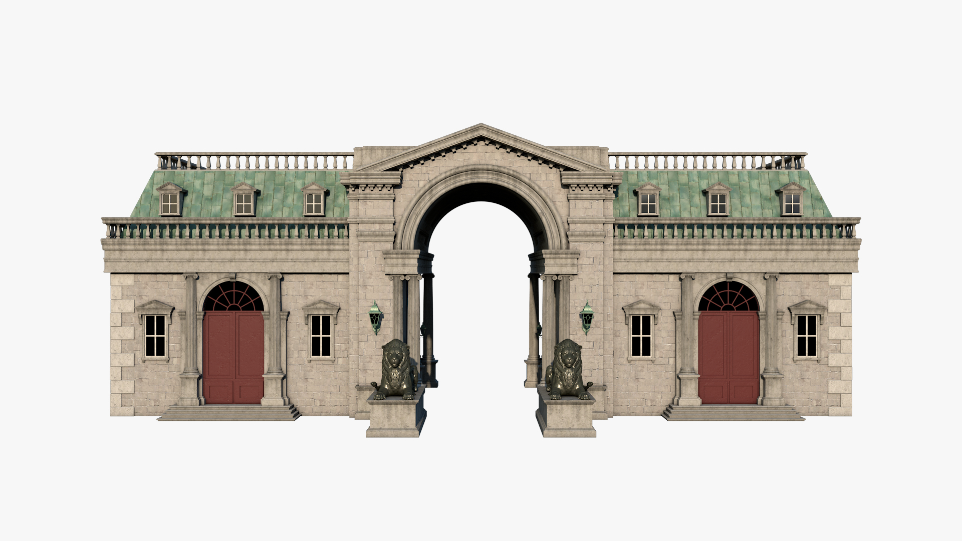 Renaissance Building 3D - TurboSquid 1953704