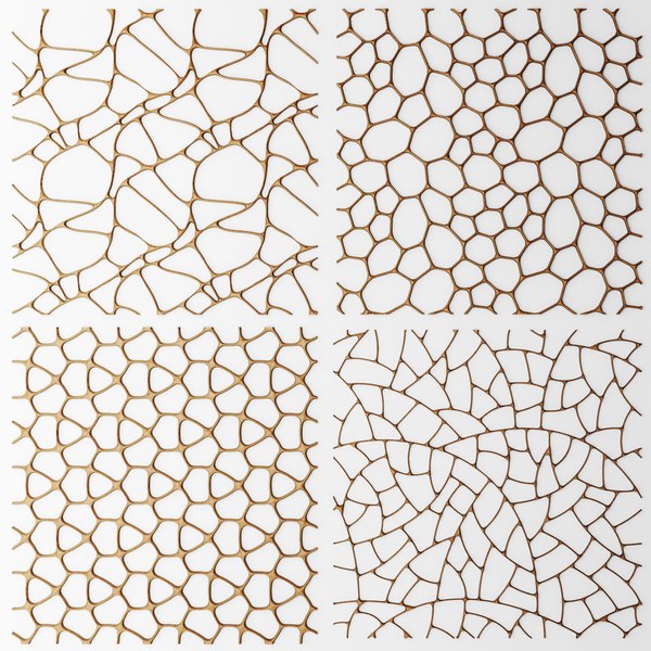 set panel lattice grille obj