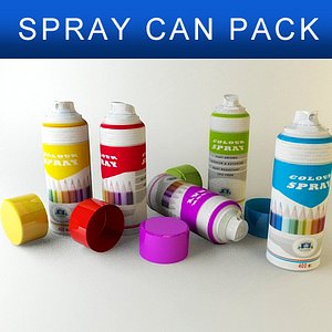 3d pack spray cans