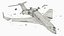 3D model Destroyed Business Jet Fuselage White