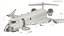 3D model Destroyed Business Jet Fuselage White