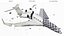 3D model Destroyed Business Jet Fuselage White