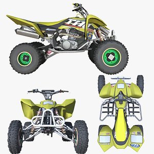 012-KTM 450 SX-Quad-Bike-Quad-ATV-Bike-low poly game ready 3d model