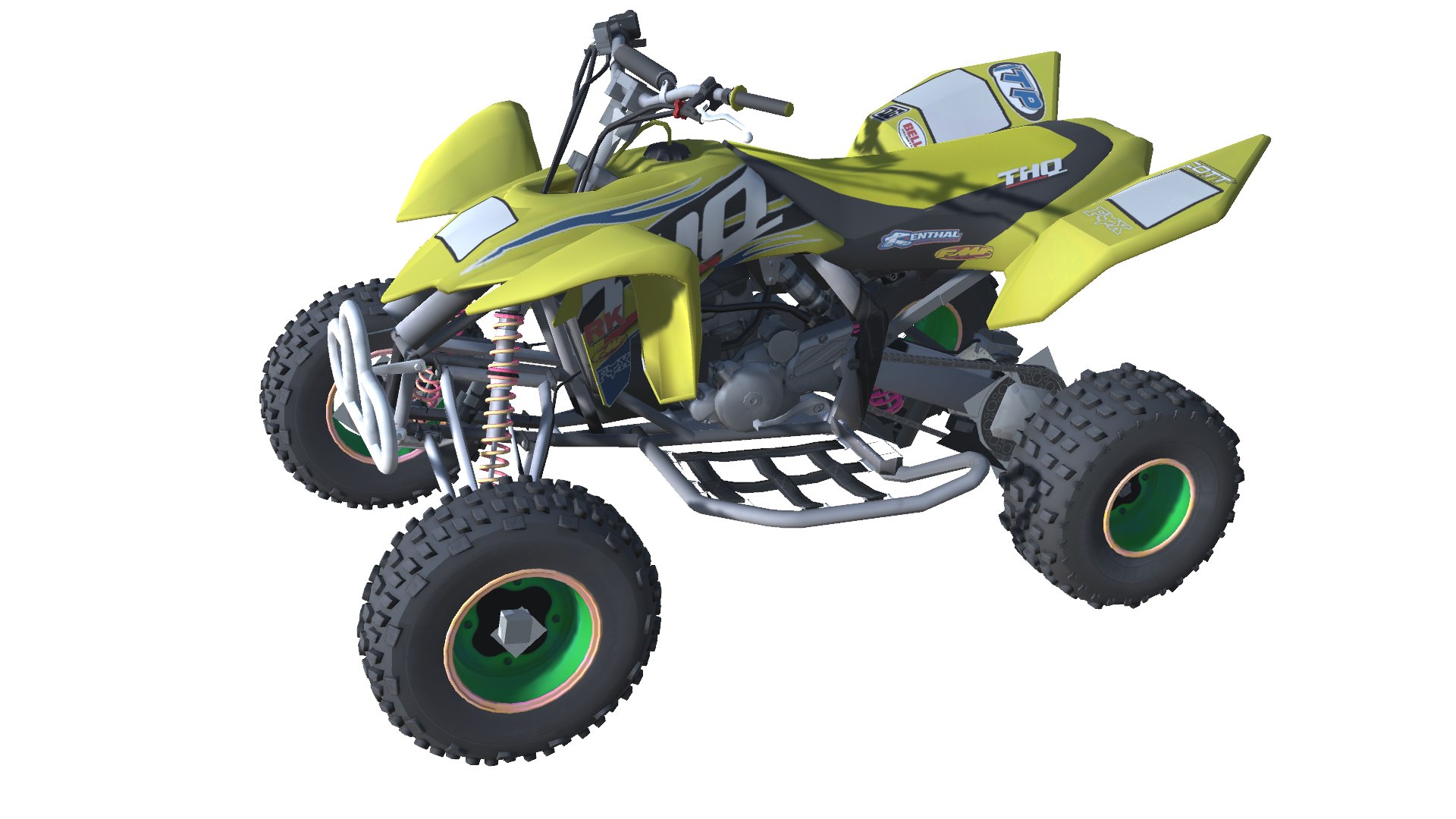 012-KTM 450 SX-Quad-Bike-Quad-ATV-Bike-low Poly Game Ready 3d Model 3D ...