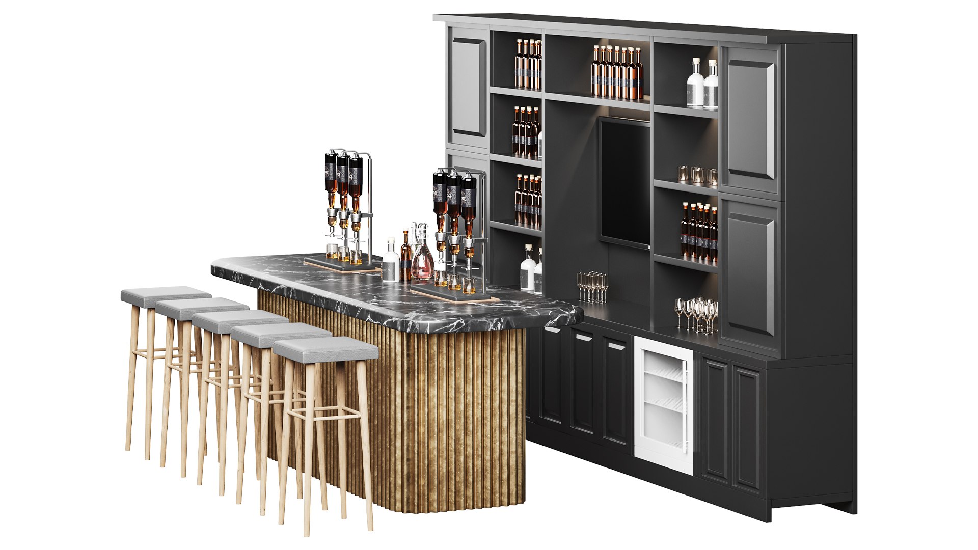 3D BAR 5 Model - TurboSquid 2368669