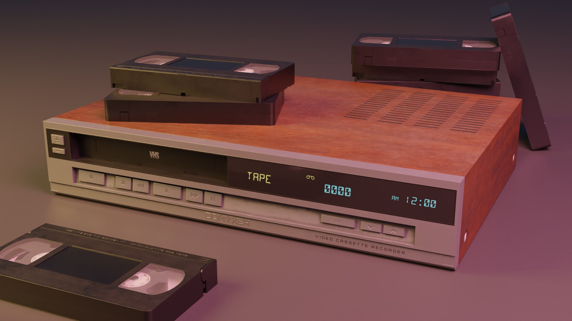 3D VHS Player TurboSquid 2118141