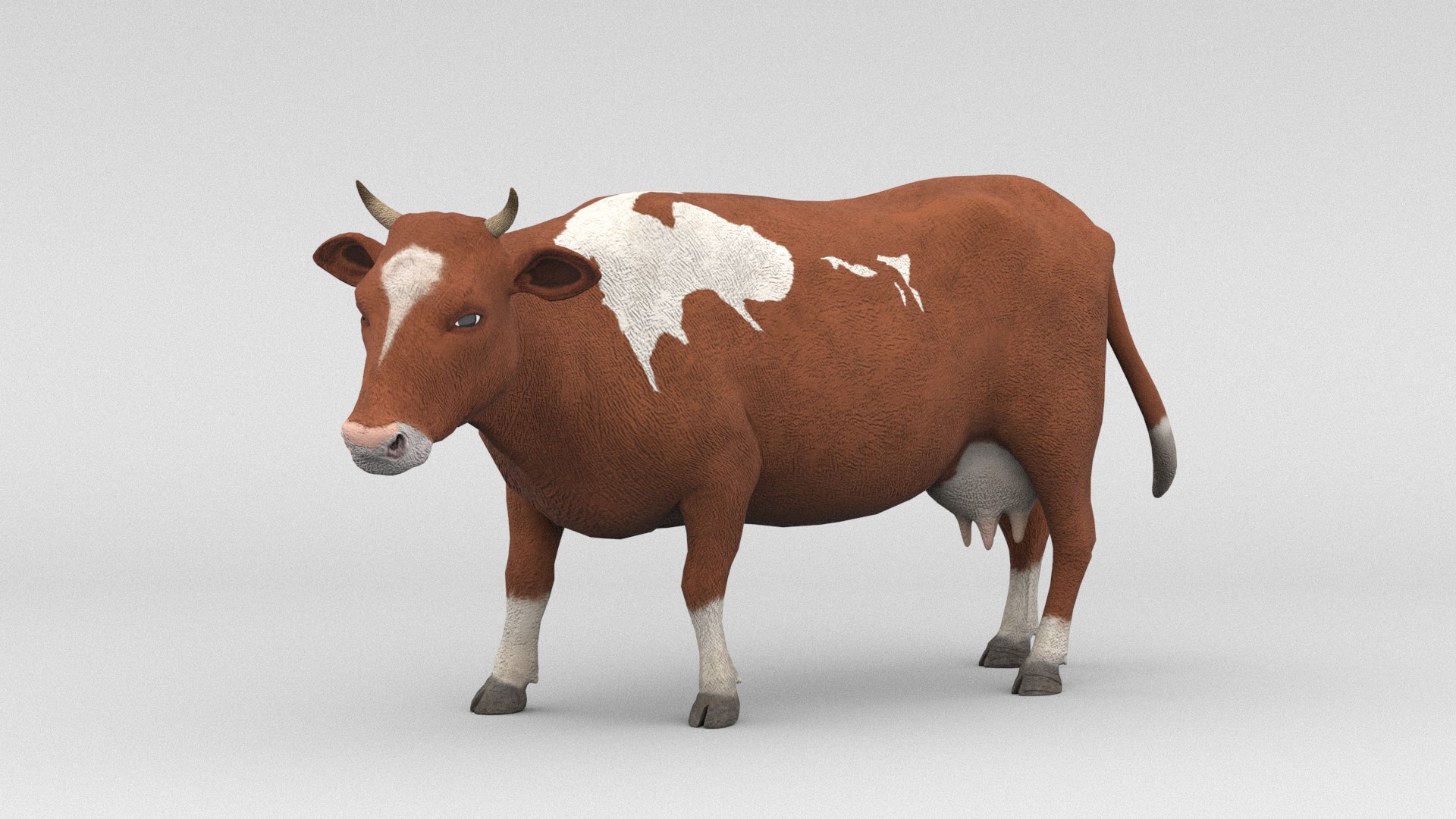 3D Cow Real Rigged Model - TurboSquid 2306674