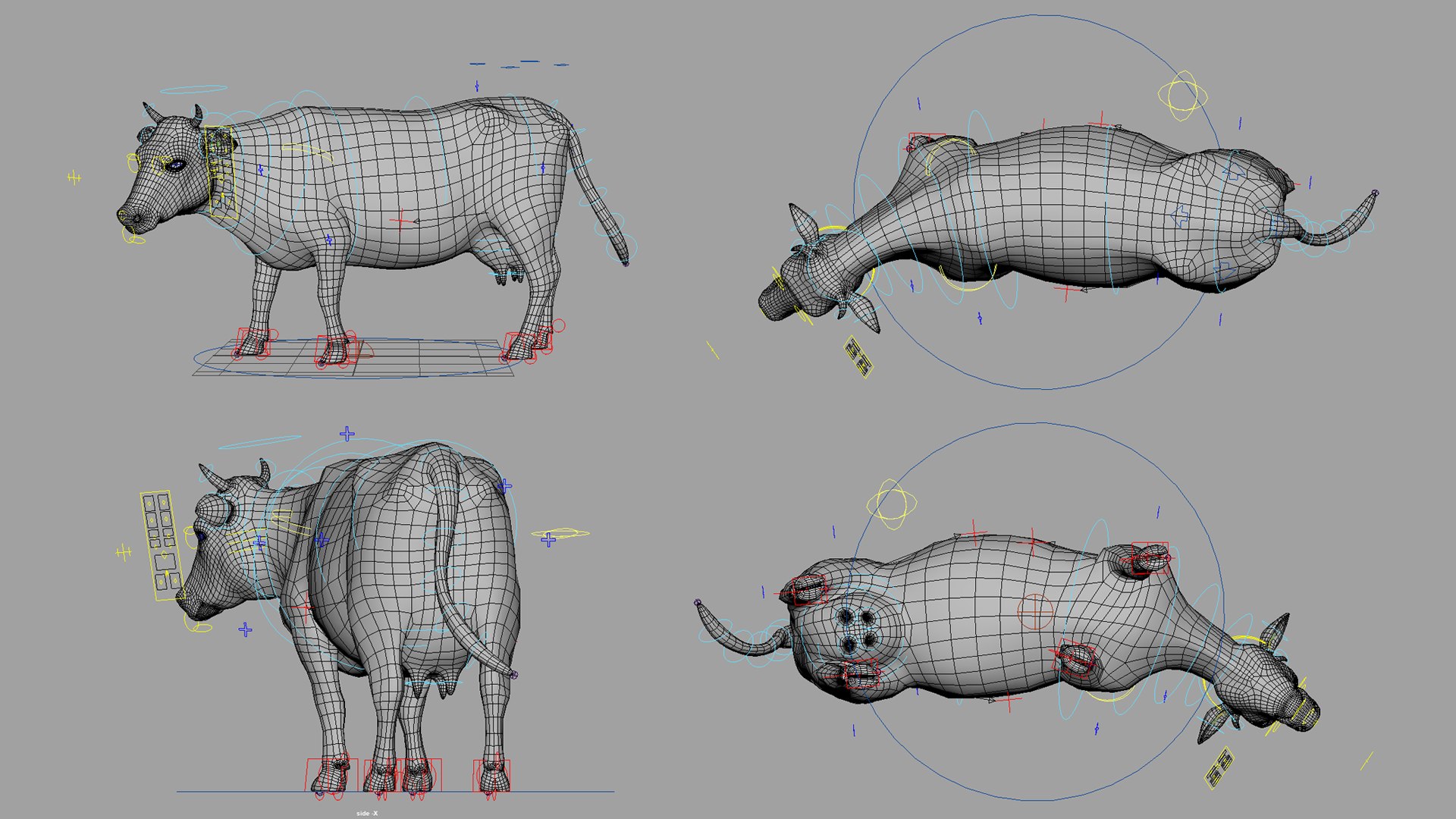 3D Cow Real Rigged Model - TurboSquid 2306674