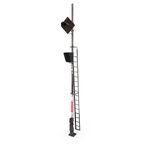 3D railway traffic light