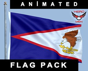 American Samoa Flag Animated