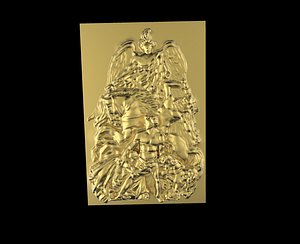 3d obj triumphal arch bas-relief reliefs