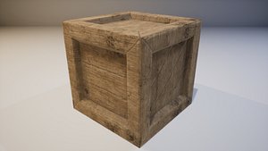 Game and Render Ready Wooden Crate model