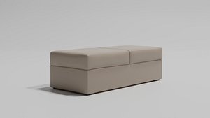 3D model modern pouf moderno