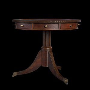 old wooden table 3D model