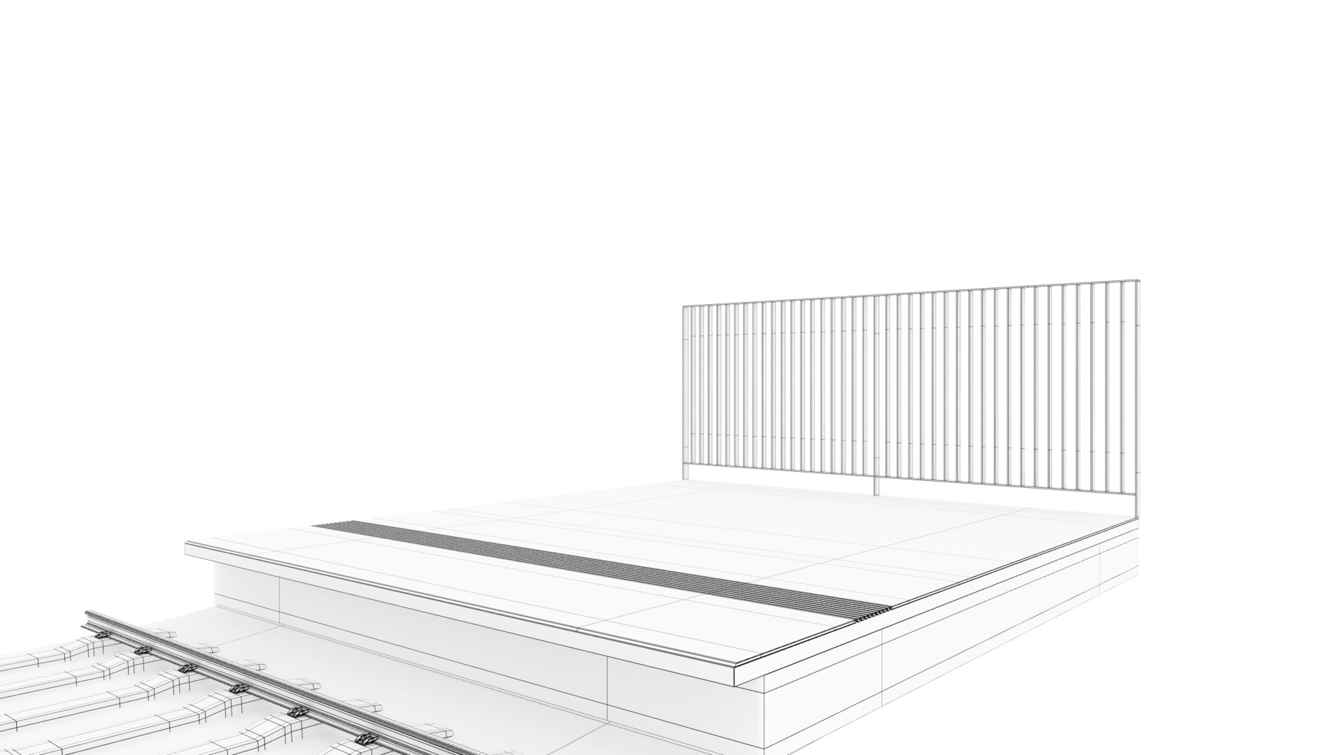 Train Platform Module 02 3D Model - TurboSquid 2297085