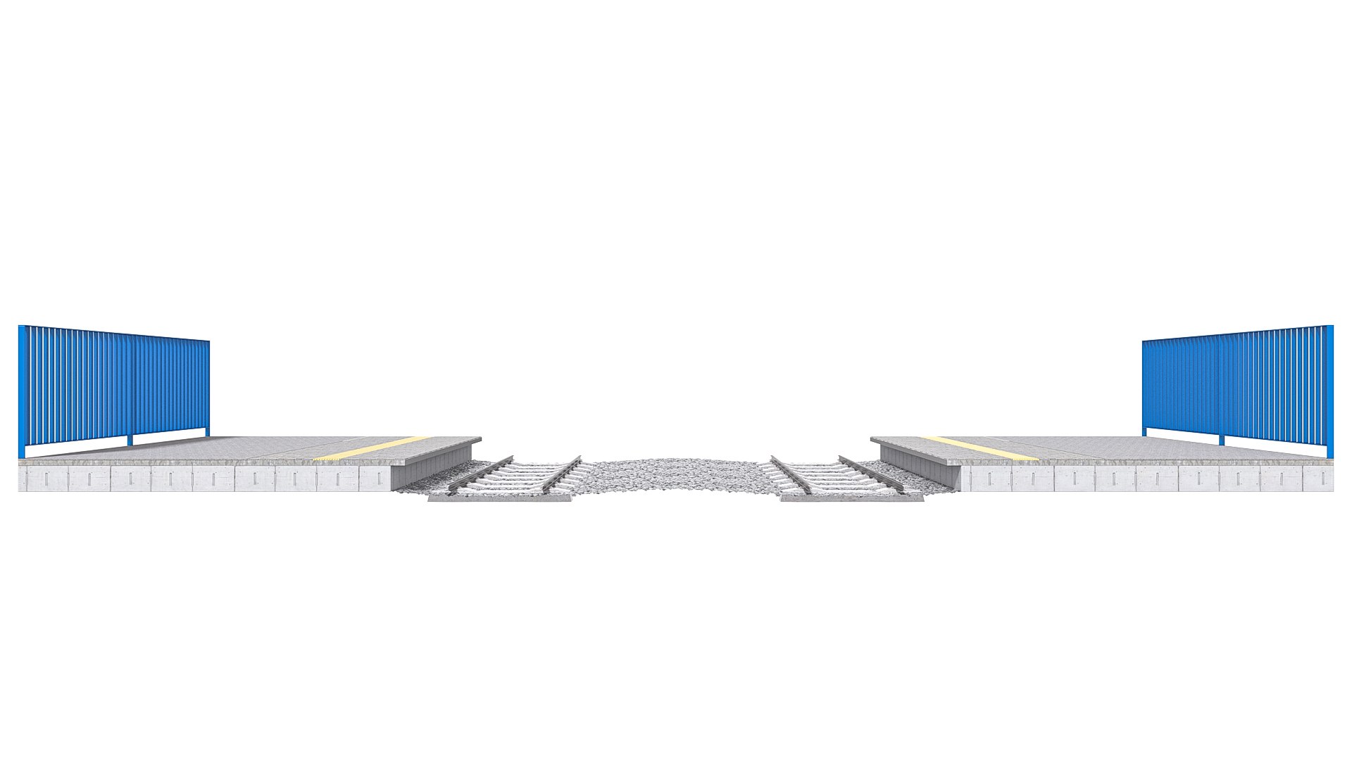 Train Platform Module 02 3D Model - TurboSquid 2297085