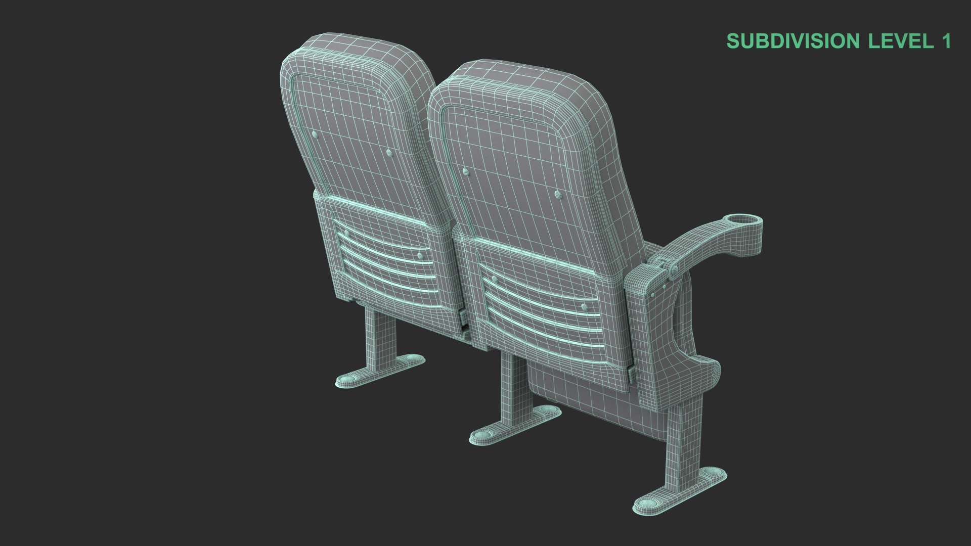3D Cinema Seats Model - TurboSquid 2322575