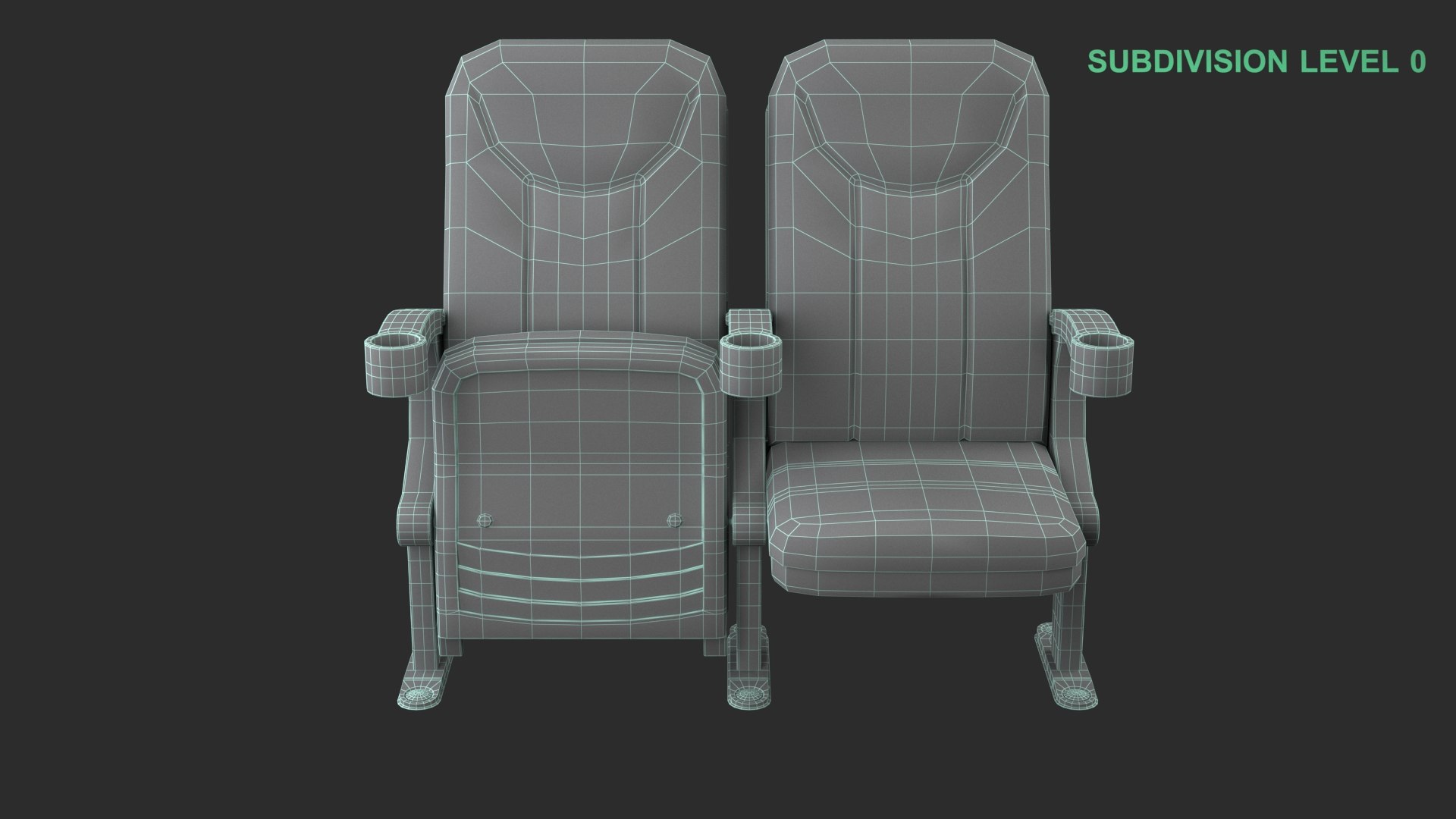 3D Cinema Seats Model - TurboSquid 2322575