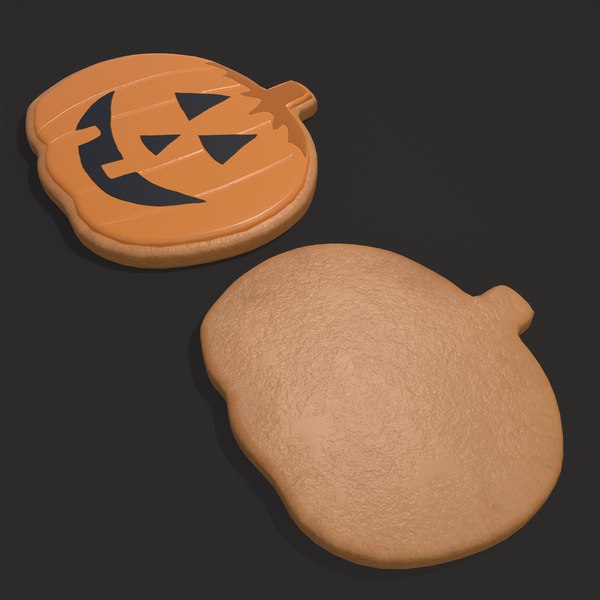 Pumpkin Cookie Happy 3D model