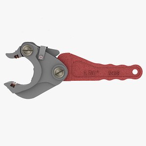 3D pipe wrench model