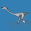 3d obj ostrich ornithomimus struthiomimus