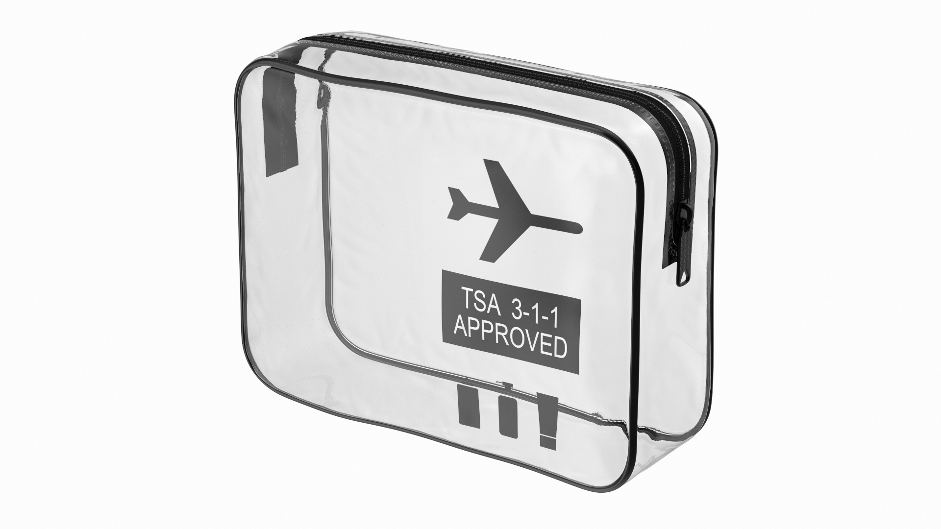 Clear Zip Lock Bag Airline Approved 3D Model TurboSquid 1832601