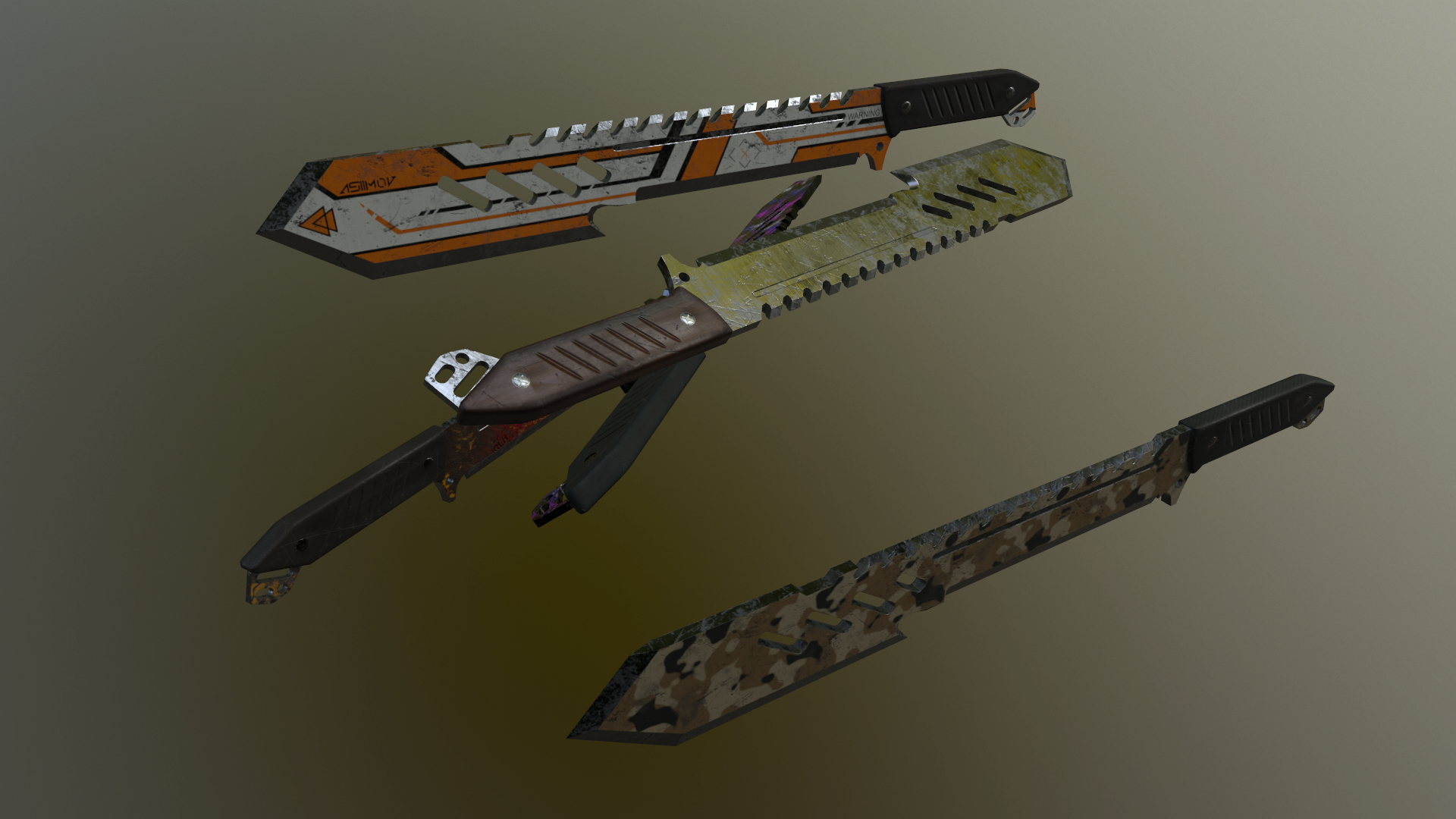 3D Knife Machete - TurboSquid 1688122