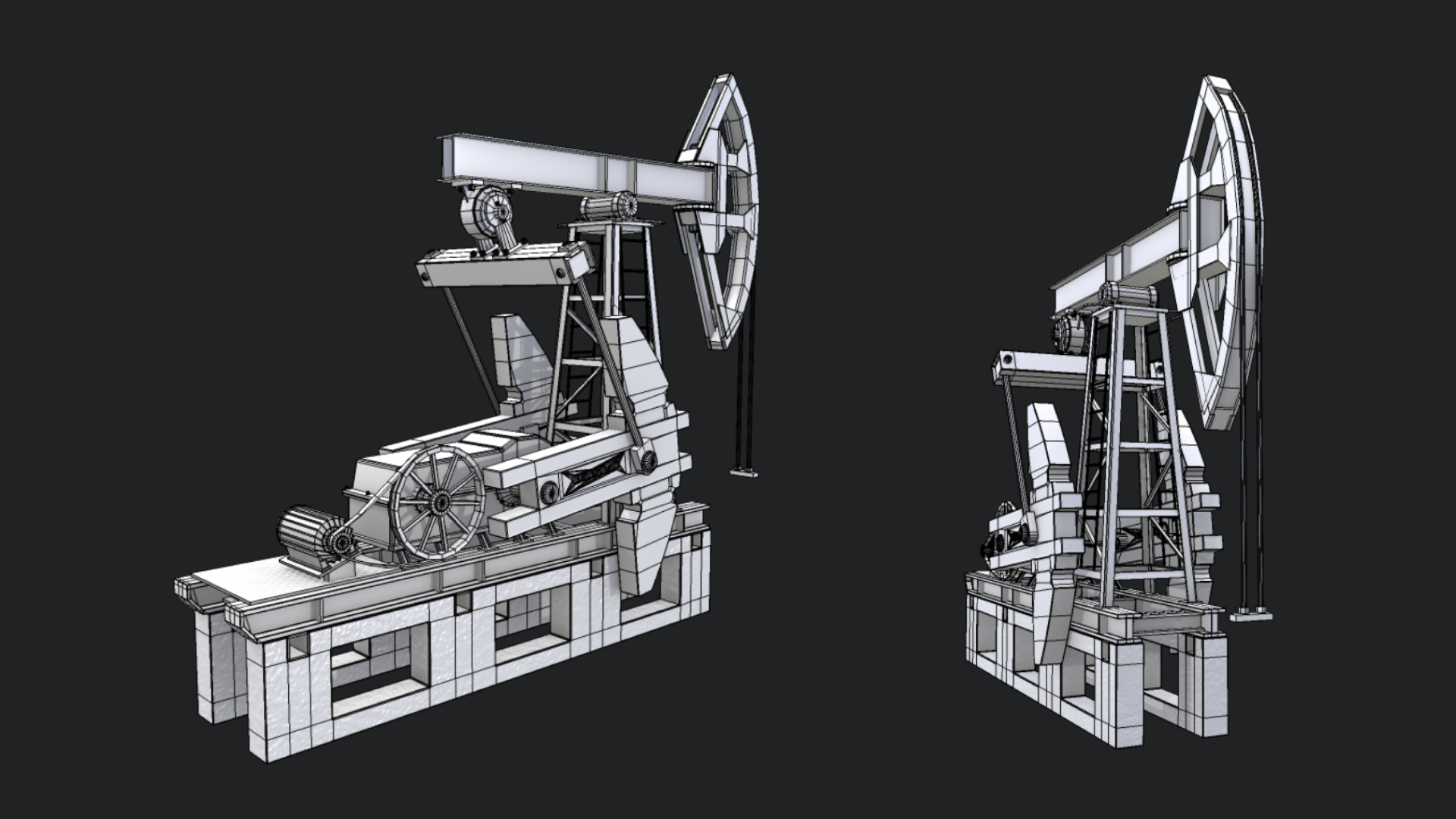 3D Oil pumping machine - TurboSquid 1753001