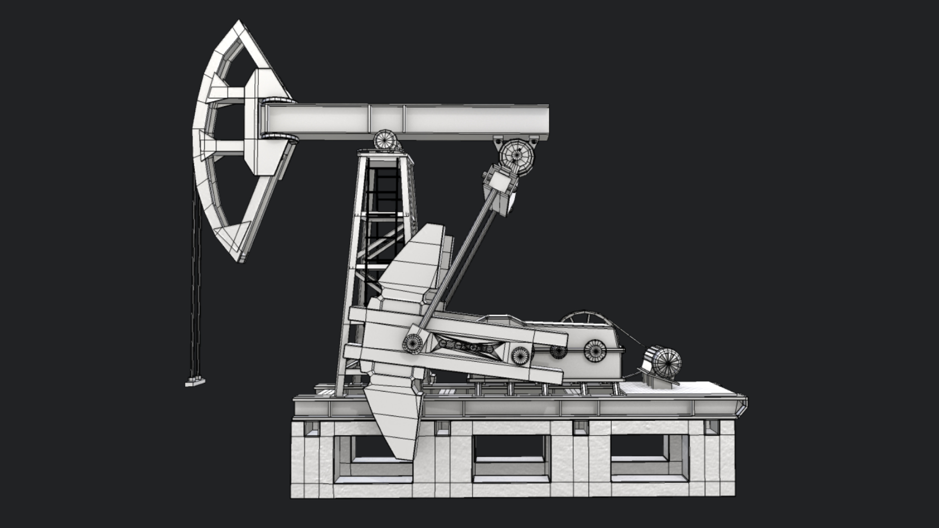 3D Oil pumping machine - TurboSquid 1753001