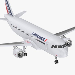 3D Airbus A320 Air France 3D Model model