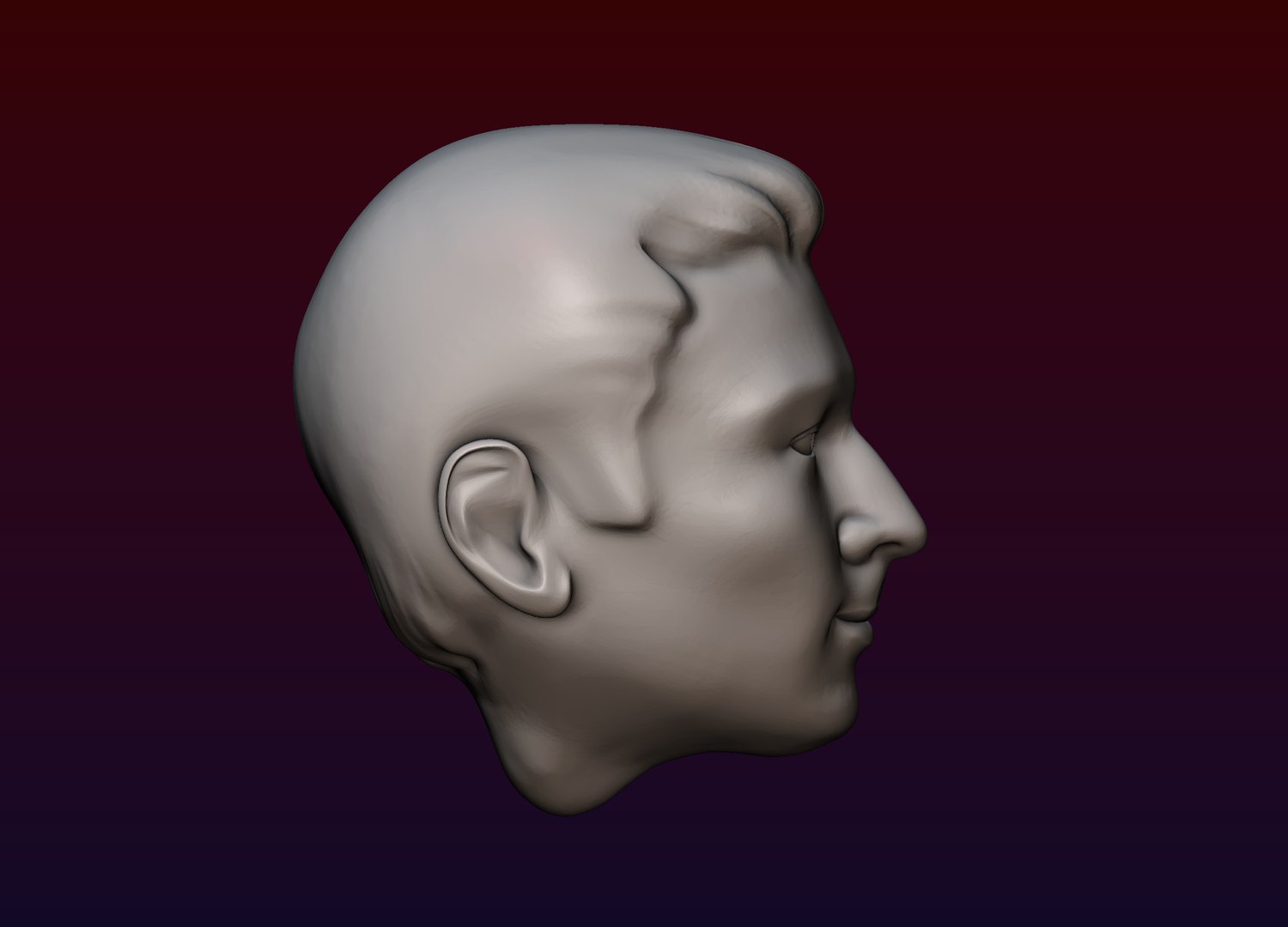 Male Head 1 Model - TurboSquid 1889178