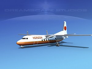 fairchild f-27 fokker 3d dxf
