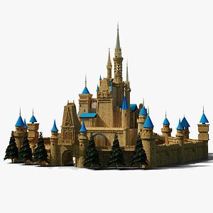 castle modelled 3D model