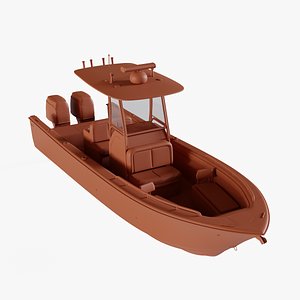 3D fishing boat