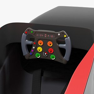 Formula One Cockpit 3D Model