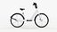 Set composto da bicicletta e casco