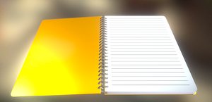 Notepad lined and animated