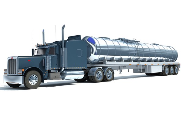 3d model tanker truck