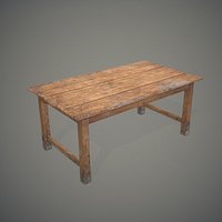 Old wooden table