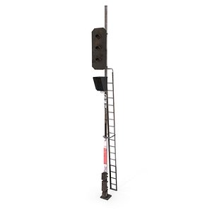 railway traffic light 3D model