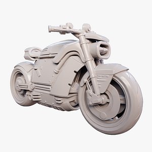 Starflare SciFi Motorcycle 3D Printable Model